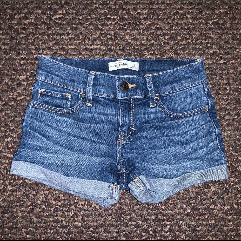 Abercrombie kids jean shorts- Size 12